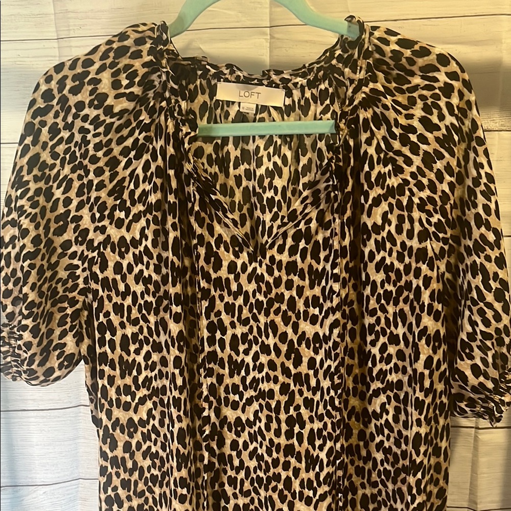 LOFT Animal Print Top